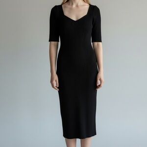 GAP Classic Black Midi Dress